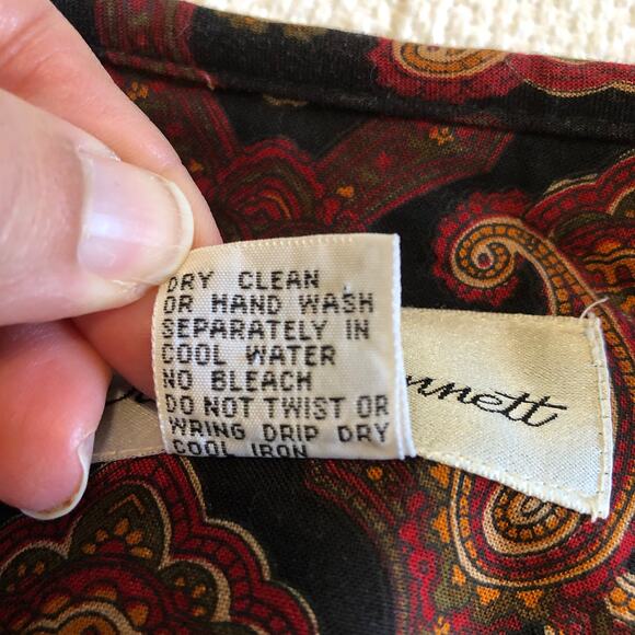 VTG 90s Susan Bennett Tapestry Paisley Jacket Baroque Boho Western Blazer Small - Picture 8 of 9